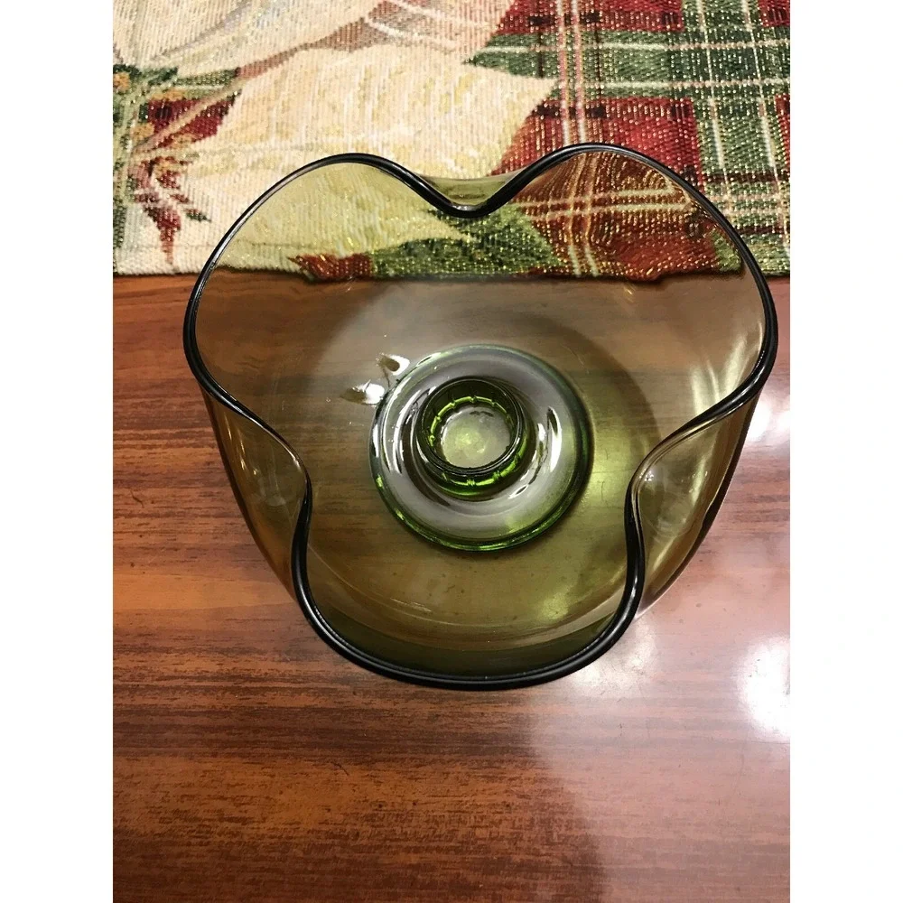 anchor hocking avocado green Ashtray 120 Ash Tray‎